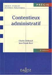 Cover of: Contentieux administratif by Charles Debbasch
