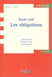 Cover of: Droit civil : Les obligations