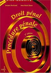 Droit pénal, procédure pénale by Jacques Borricand, Borricand, Simon