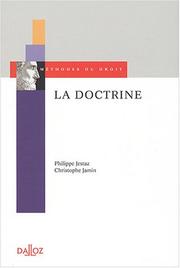 Cover of: La doctrine by Philippe Jestaz