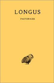 Cover of: Pastorales by Longus