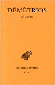 Cover of: Du style