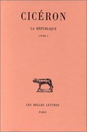 Cover of: La république by Cicero
