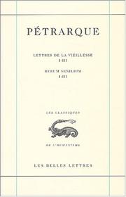 Cover of: Lettres de la vieillesse tome 1, livres 1-3
