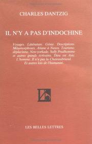 Cover of: Il n'y a pas d'Indochine by Charles Dantzig