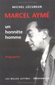 Cover of: Marcel Aymé by Michel Lécureur