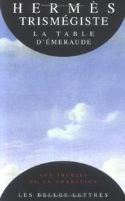 Cover of: La table d'émeraude et sa tradition alchimique