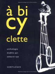 Cover of: A bicyclette by établie par Edward Nye.