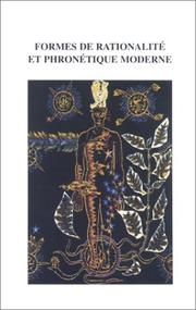 Cover of: Formes de rationalité et phronétique moderne