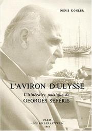 Cover of: L' aviron d'Ulysse: l'itinéraire poétique de Georges Séféris