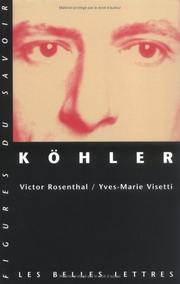 Cover of: Köhler by Yves-Marie Visetti, Victor Rosenthal