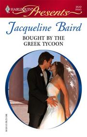 Cover of: Bought By The Greek Tycoon (Harlequin Presents) by Jacqueline Baird