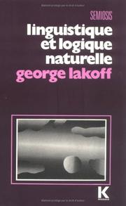 Cover of: Linguistique et logique naturelle