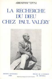 Cover of: La recherche du dieu chez Paul Valéry