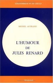 Cover of: L' humour de Jules Renard