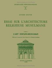 Cover of: Essai sur l'architecture religieuse musulmane.