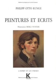 Cover of: Peintures et écrits by Philipp Otto Runge