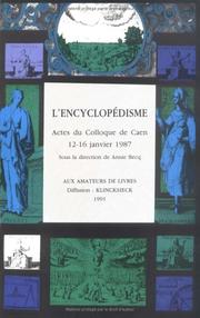 L'Encyclopédisme by Annie Becq