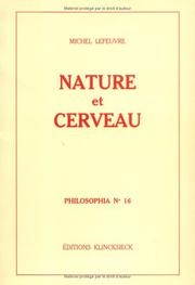 Cover of: Nature et cerveau