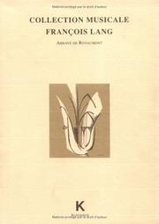 Cover of: Collection musicale François Lang by Denis Herlin