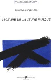 Cover of: Lecture de La jeune Parque