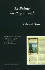 Le poème du Puy marial by Gérard Gros