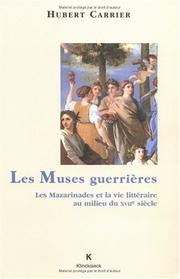 Cover of: Les muses guerrières by Hubert Carrier