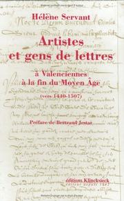 Cover of: Artistes et gens de lettres à Valenciennes à la fin du Moyen Age (vers 1440-1507) by Hélène Servant