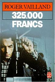 Cover of: 325.000 Francs [French language] by Roger Vailland