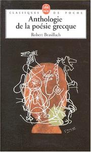 Cover of: Anthologie de la poésie grecque