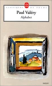 Cover of: Alphabet by Paul Valéry