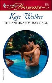 Cover of: The Antonakos Marriage