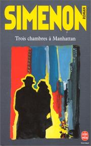 Cover of: Trois chambres à Manhattan by Georges Simenon