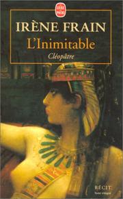 Cover of: L'inimitable by Irène Frain