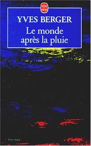 Cover of: Le monde après la pluie