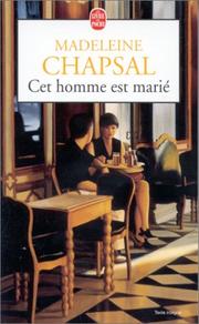 Cover of: Cet Homme est marié by Gert Oostindie, Madeleine Chapsal