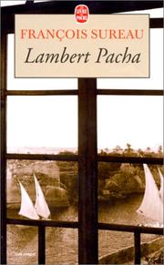 Cover of: Lambert Pacha