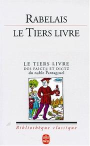 Cover of: Le tiers livre