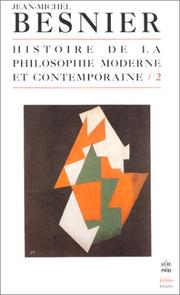 Histoire de la philosophie moderne et contemporaine by Jean-Michel Besnier