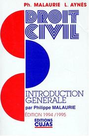 Cours de droit civil by Philippe Malaurie