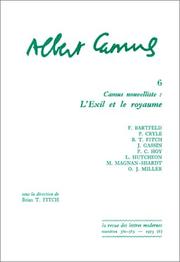 Cover of: Camus nouvelliste: l'exil et le royaume.