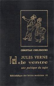Cover of: Jules Verne: l'œil et le ventre : une poétique du sujet