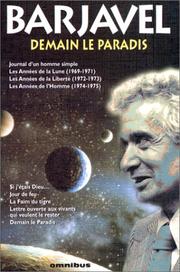 Cover of: Demain le Paradis