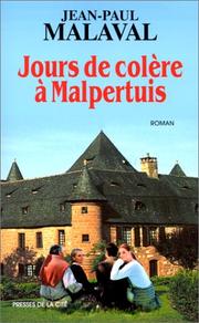 Cover of: Jours de colère à Malpertuis: roman