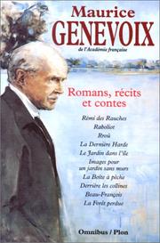 Cover of: Romans, récits et contes by Maurice Genevoix