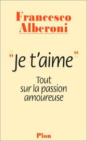 Cover of: Je t'aime