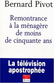 Cover of: Remontrance à la ménagère de moins de cinquante ans