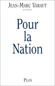 Cover of: Pour la nation