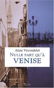 Cover of: Nulle part qu'à Venise