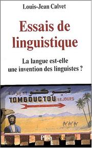 Cover of: Essais de linguistique: la langue est-elle une invention des linguistes